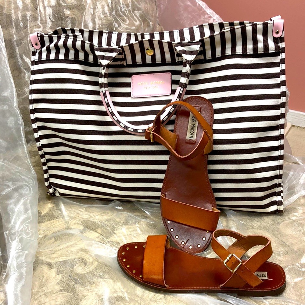 9.5 cognac low profile“minimalist” style sandal